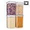 Sorbus Airtight Food Storage Containers with Locking Lids, Measuring Spoons & Labels - 4 Pack (6.5L/219.79 Oz)